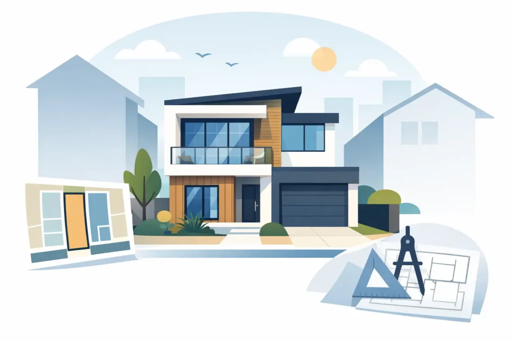 Custom Home Design for Narrow Block Sites